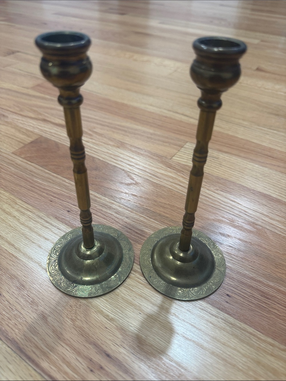 Antique Candlestick Holders - Pair